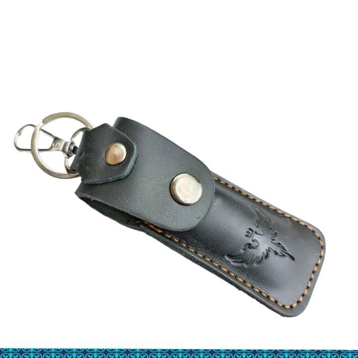 Gantungan kunci mini  kulit asli full murah case lighter korek 4