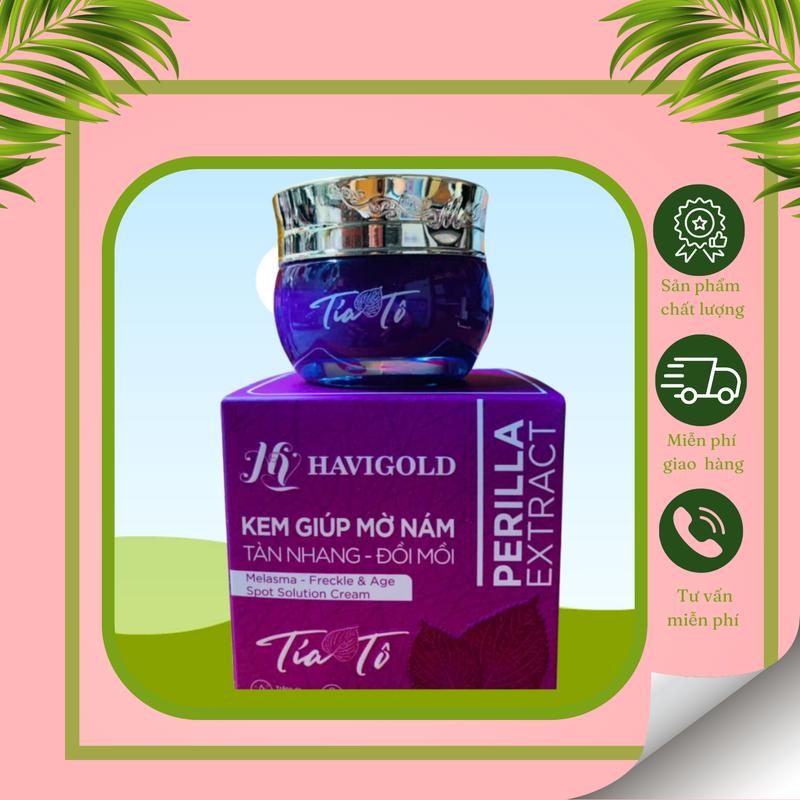 Tía Tô Havigold Kem Giúp Mờ Nám Tàn Nhang Đồi Mồi 10gram Dưỡng Ẩm Chăm Sóc Da Giúp Ngăn Ngừa Lão Hóa & Làm Trắng Da