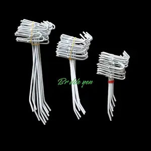 Cantolan ram aksesoris 10 CM 10CM / 15 CM 15CM / 20 CM 20CM jual per ikat @ 10 cs Cantelan Jantolan Gantungan Kaitan Dinding Putih