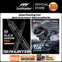 Gambar [OFFICIAL] SeaHunter Black Arrow Pro Joran Pancing 1 SET=Black Arrow Pro Joran UL Power Rod+Black Arrow BC Reel Pancing + Black Arrow 150M PE X8 Senar Fishing Line - Black Arrow BC 1.5M, Kanan + PE(150m) dari SeaHunter Official Store Kab. Tangerang 1 Tokopedia