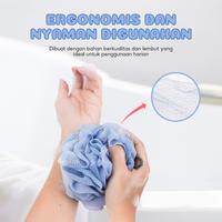 Gambar [VIDEO ONLY] OHSOME ALBA SOL Bath Ball Shower Puff Spons Mandi Kain Jaring Set 2pcs Busa - Pink-Cream dari OHSOME Homeliving Kab. Bekasi 3 Tokopedia