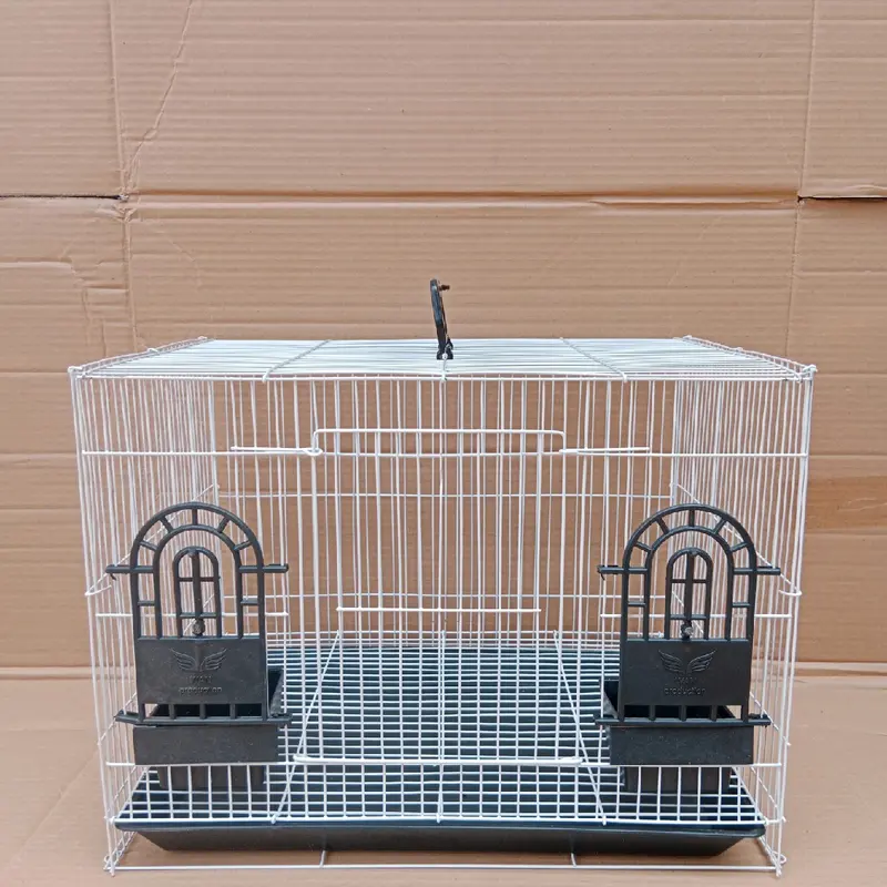 kandang soliter umbaran / kandang burung / kandang hamster uk 43x30x32 termurah gratis nampan dan tempat makan 2 pcs 5