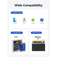 Gambar ORICO Mini M.2 NVMe to Type-C SSD Transparent Enclosure | TC20-M2-10G dari STAR17 COM Kota Administrasi Jakarta Selatan 4 Tokopedia