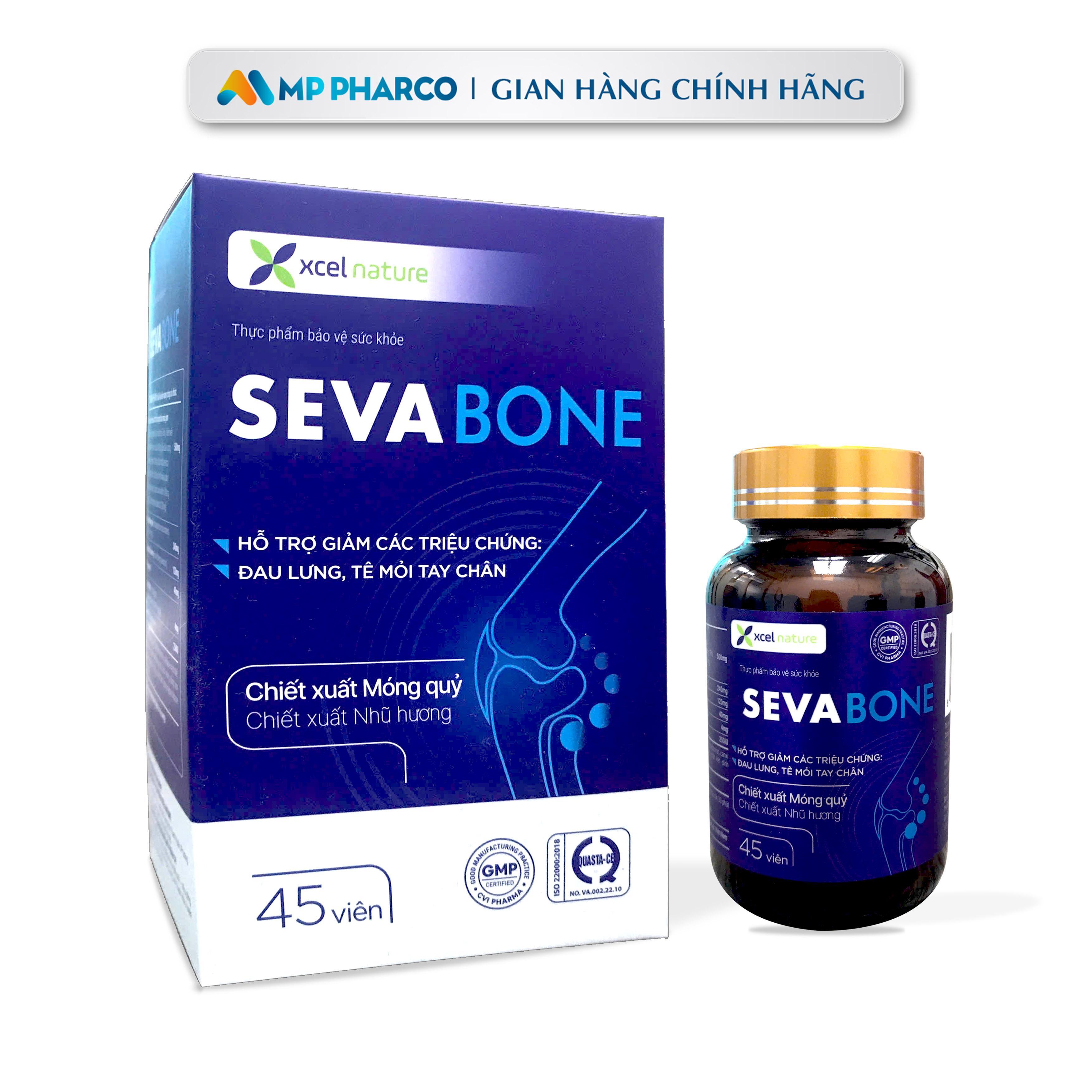 MP04a Combo hỗ trợ xương khớp ( TPBVSK SEVA BONE 45 viên và TPBVSK ALPHA BONE 30 viên ) -Bổ Sung Glucosamin MSM ,Hỗ trợ cải thiện đau nhức xương khớp