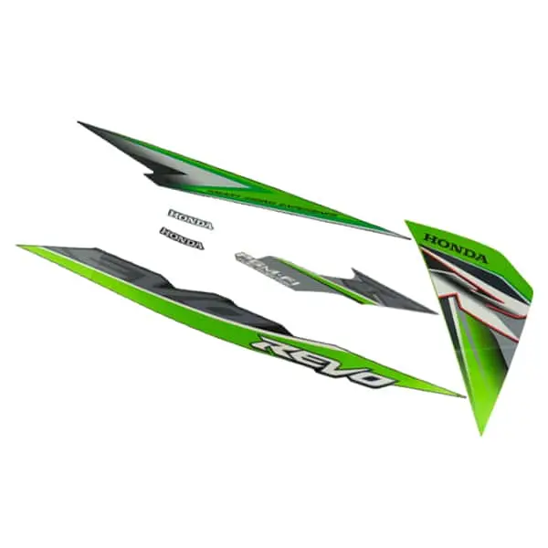 Sticker Body Set Kiri Hijau Hitam Honda Revo 110 FI 871X0K03N30ZDL 1