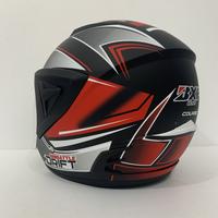 Gambar Helm JP13 Drift Battle Merah Hitam Doff - Kaca Pelangi Rainbow / Iridium / Silver / Clear - Helm Dewasa - Helm SNI - Helmet - Helem Motorcycle Visor - (Clear) JP13 Drift Battle Merah Hitam Doff dari CRX Helmet Kota Administrasi Jakarta Utara 3 Tokopedia