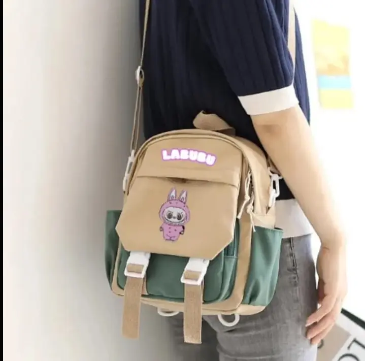 Ransel kartun labubu/ransel anak boneka labubu/Tas ransel mini labubu/ransel lucu labubu Aksesoris Motif 4