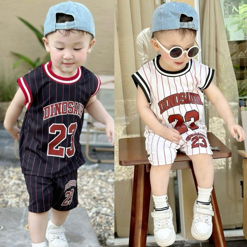  | Tiến Yến Kids | Bộ Quần và Áo Hè 3 Lỗ In Số 23. Bộ 3 Lỗ Bé Trai Phong Cách Năng Động Cá Tính Chất Liệu Thông Hơi Thoáng Mát phù hợp các hoạt động ngoài trời. Size 8-30kg. setbodochobe 2025 Cotton 
