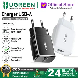 UGREEN Kepala Charger USB A Fast Charging 10w -30w For iPhone Samsung Xiaomi
