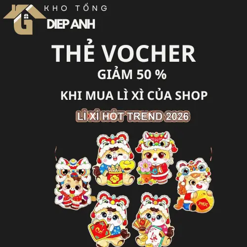 {KHÔNG ĐÓNG KÈM} THẺ VOCHER TỰ ĐỘNG KHI MUA CÂY LAU NHÀ CỦA SHOP - 1