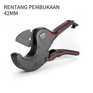 OUDISI PVC Cutter Bahan baja paduan PVC Pipe Cutter Ukuran pembukaan maksimum 42mm Tang Potong Pipa Bahan SK5