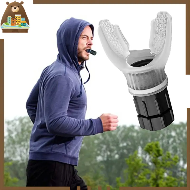 Lung Respirator Fitness Trainer Silikon Breathing Trainer Exercise Alat Latihan Respirator Peralatan 0