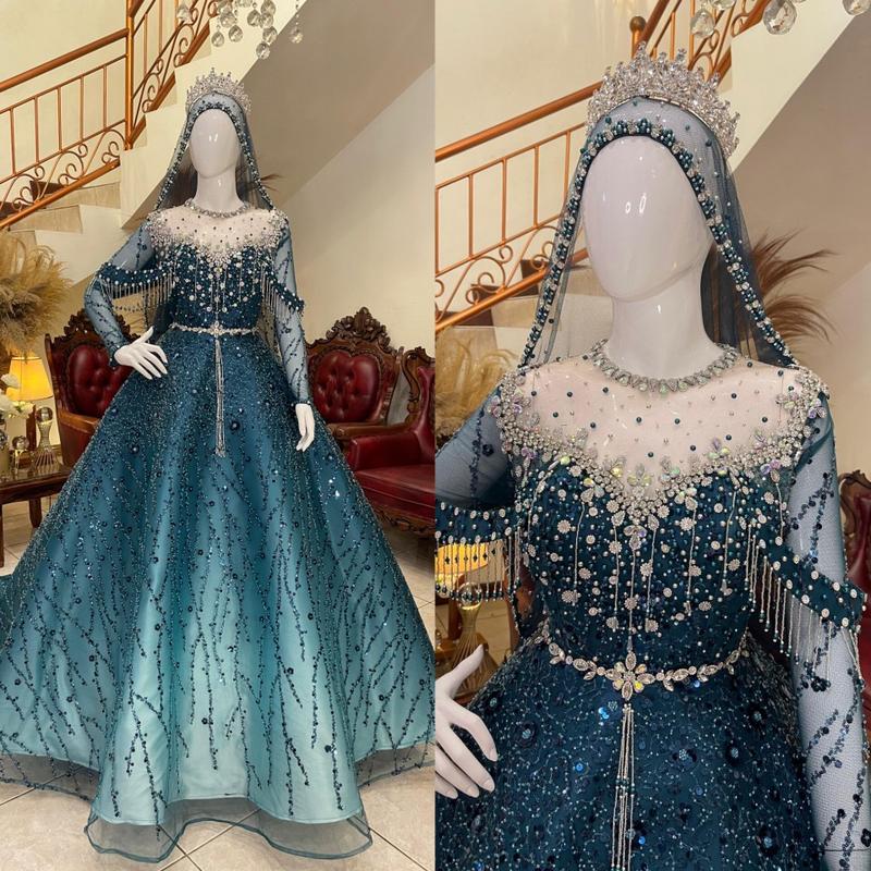 Product Introduction of Gaun pengantin barbie luxury gradasi full payet Mewah 38