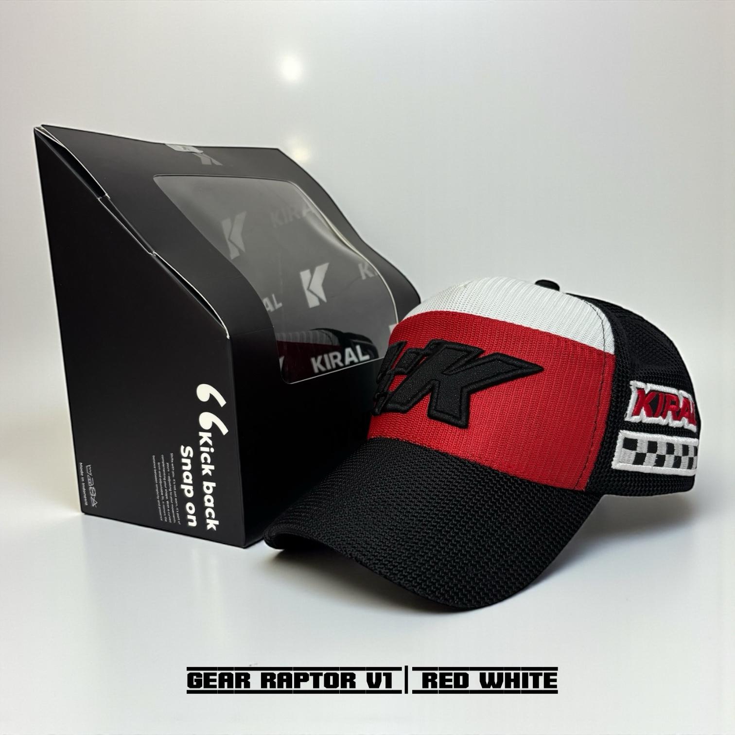 KIRAL RACING MESH GEAR | RAPTOR V1 RED WHITE KIRAL RACING MESH GEAR | RAPTOR V1 RED WHITE