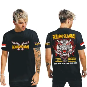 Kaos Cowok Lengan Pendek - Gambar PEJUANG SILIWANGI - Oblong Pria Dewasa - Kaos Distro - Tshirt - Baju Hitam Sablon Lembut