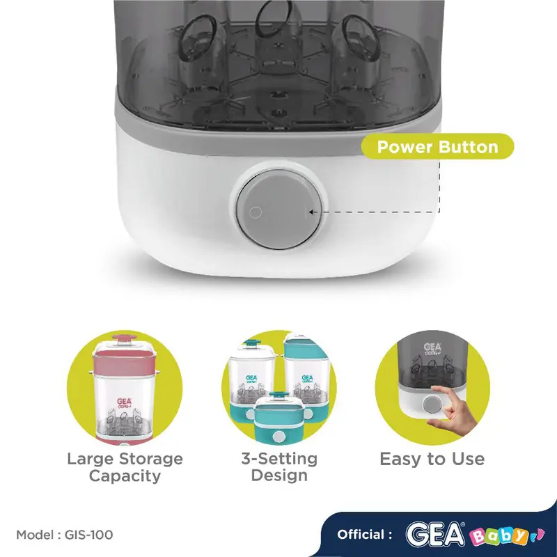 Gea Baby GIS100 Instant Steam Sterilizer | Sterilisasi Uap Botol Bayi 2