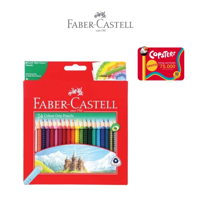 Gambar Faber-Castell Pensil Warna Grip Colour Grip Pencils set 24 Warna dari Faber Castell Indonesia Kab. Bekasi Tokopedia