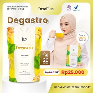 [BPOM] Teh Degastro Herbal - Teh Celup Instan Minuman Rempah Alami Jahe Kunyit Daun Mint - Halal & Original Tea