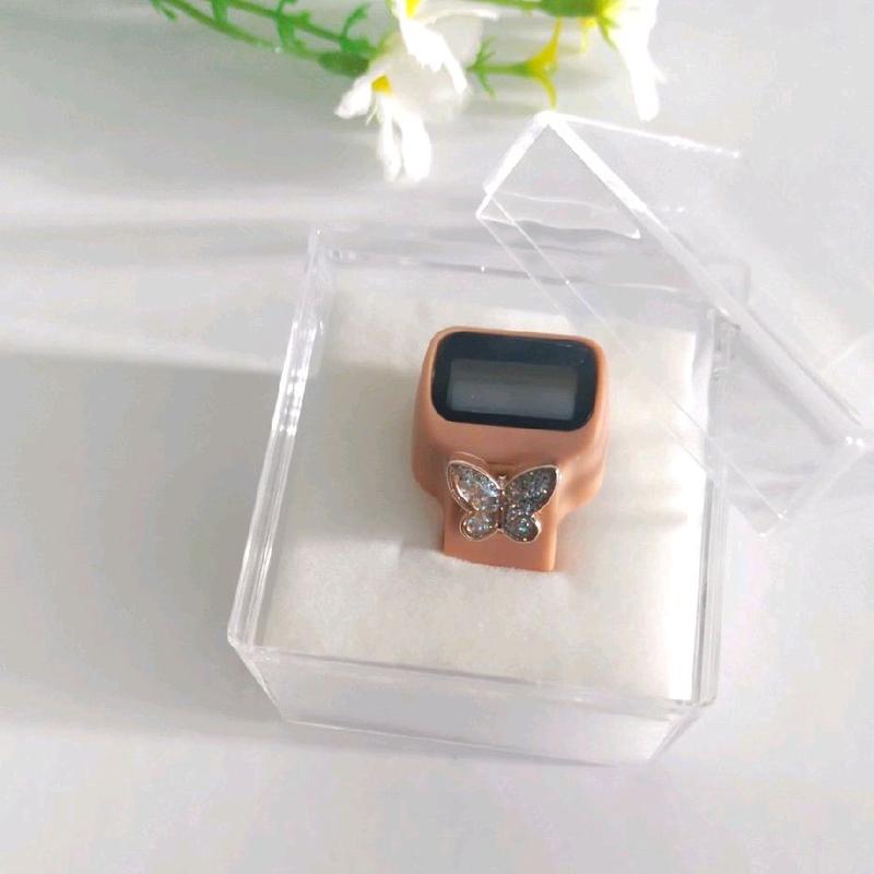 Suhannas - (FREE BUKU DZIKIR) Cincin Tasbih Digital  Muslim Motif Butterfly. 9