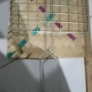 Panggangan Ikan Steinles / Capit Panggang Kitchenware Alat Bakaran Sate dan Ikan