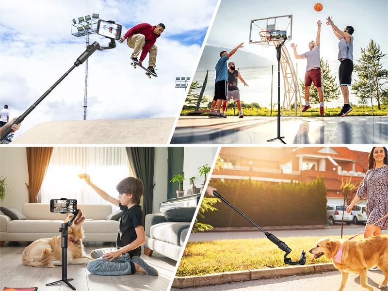 Product Introduction of AOCHUAN Gimbal Extension Rod, 29" Extension Pole for DSLR Cameras, Adjustable Selfie Stick with 1/4 Screw Interface, Compatible with a Range of Handheld Gimbal and Other Universal Interface Devices 0