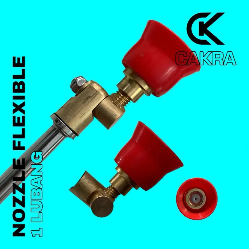 CK Nozzle Flexibel Bengkok Lurus Tekuk 1 Lubang Mesin Semprot Hama Cakra TU26 3WZ 2Tak 4Tak 0