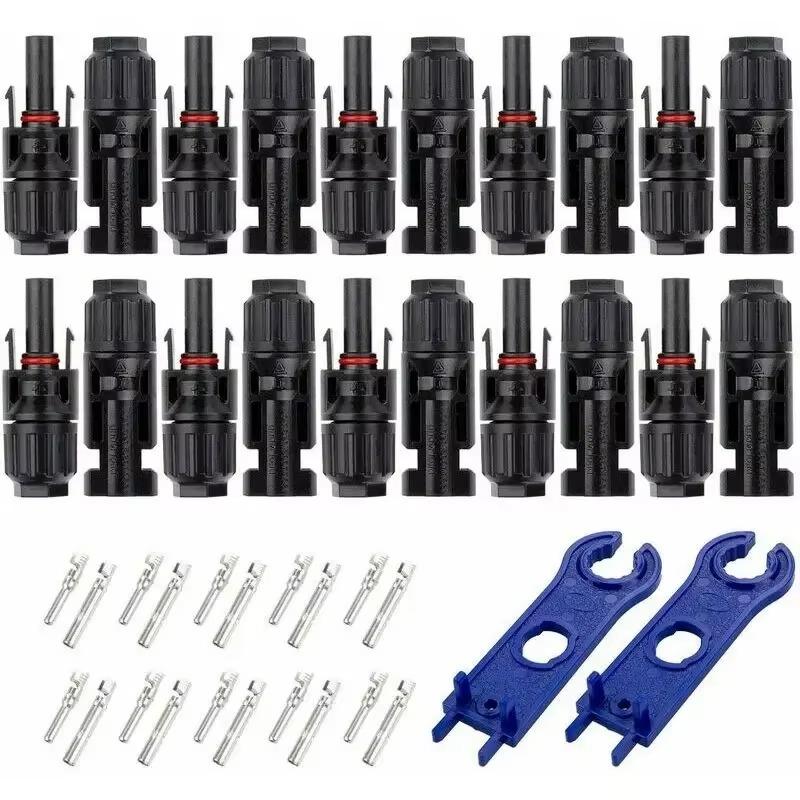 10/20/40/100/200/400Pcs Photovoltaic Solar Connector kit 1000V 30A connectors for solar panels PV/MC 2.5/4/6mm² 0