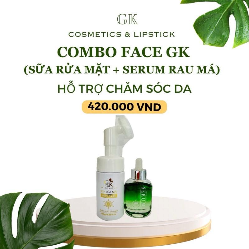 KÈM QUÀ BỘ 2 SẢN PHẨM HỖ TRỢ DƯỠNG ẨM VÀ CẢI THIỆN DA MẶT - GIÁNG KIỀU GỒM: 1 SỮA RỬA MẶT SKIN CARE 100gr + 1 SERUM TINH CHẤT RAU MÁ 30ml