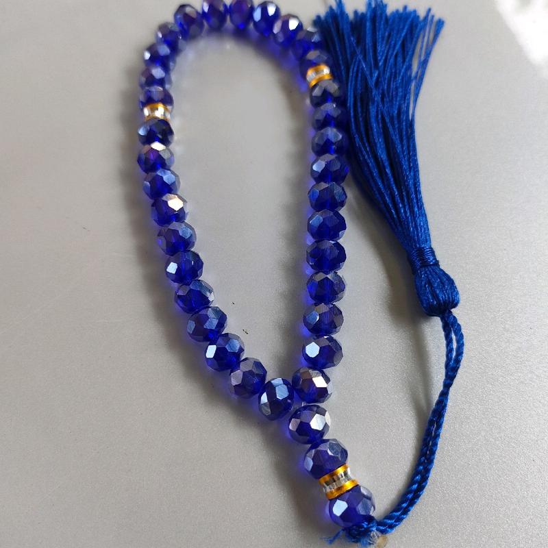Tasbih Kristal Ceko 33butir Tasbih kristal pendek Tasbih Kristal cantik Muslim 4