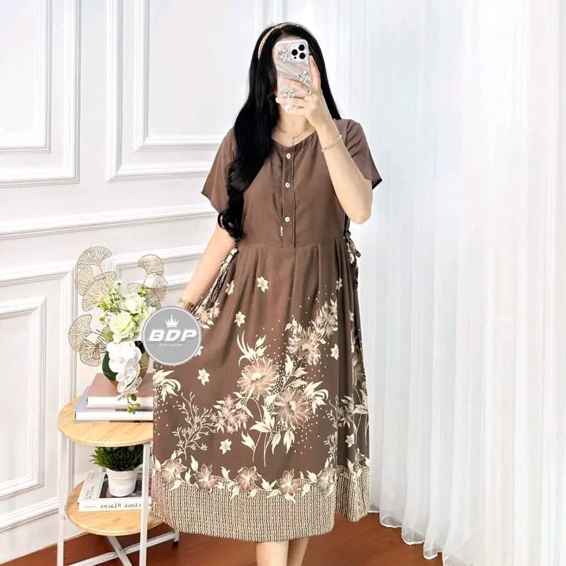 Daster Wanita Rayon Grade A Busui Resleting Depan Baju Tidur Daster Kekinian daster Cantik daster Ibu Menyusui 3