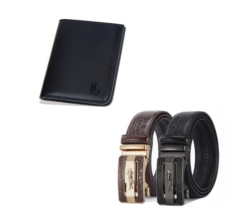 Tặng Ví Thắt lưng nam ,nịt da bản to 3.5cm khóa full hợp kim tự động Tặng Ví da nam thời trang