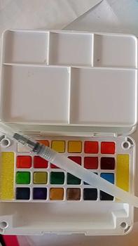 Product Review of Màu Nước Solid Water Color Cao Cấp 24/36M Kèm Bút Nước from 🌱**🌱 0