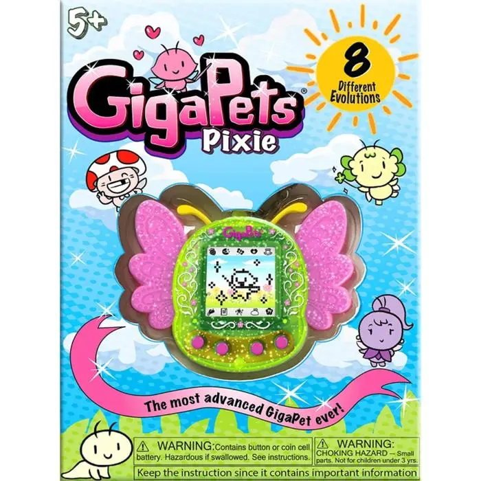 Giga Pets Pixie Virtual Pet Electronic Toy - Green