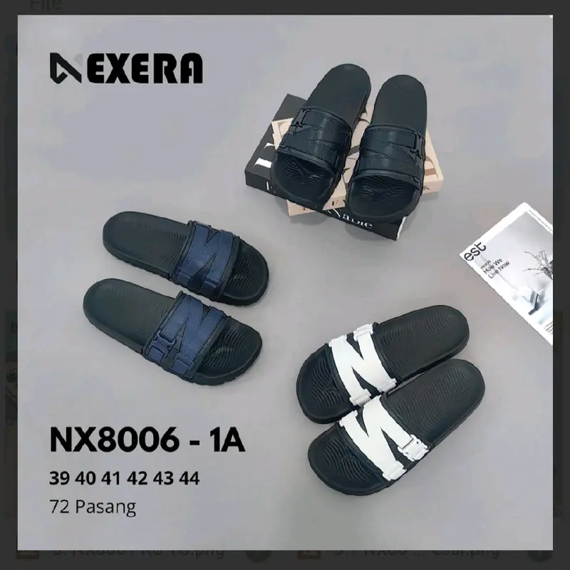 sandal selop trendy pria//sandal selop murah// Karet Shoes Sendal 0
