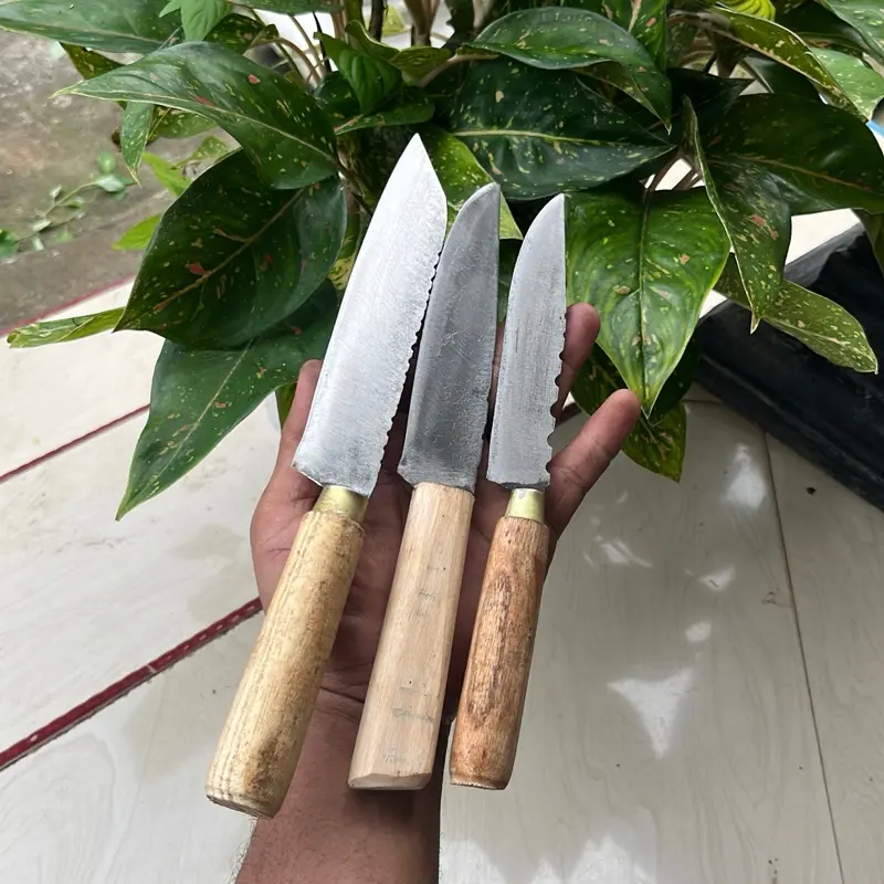 3 pisau bahan baja x gergaji Kitchenware 3