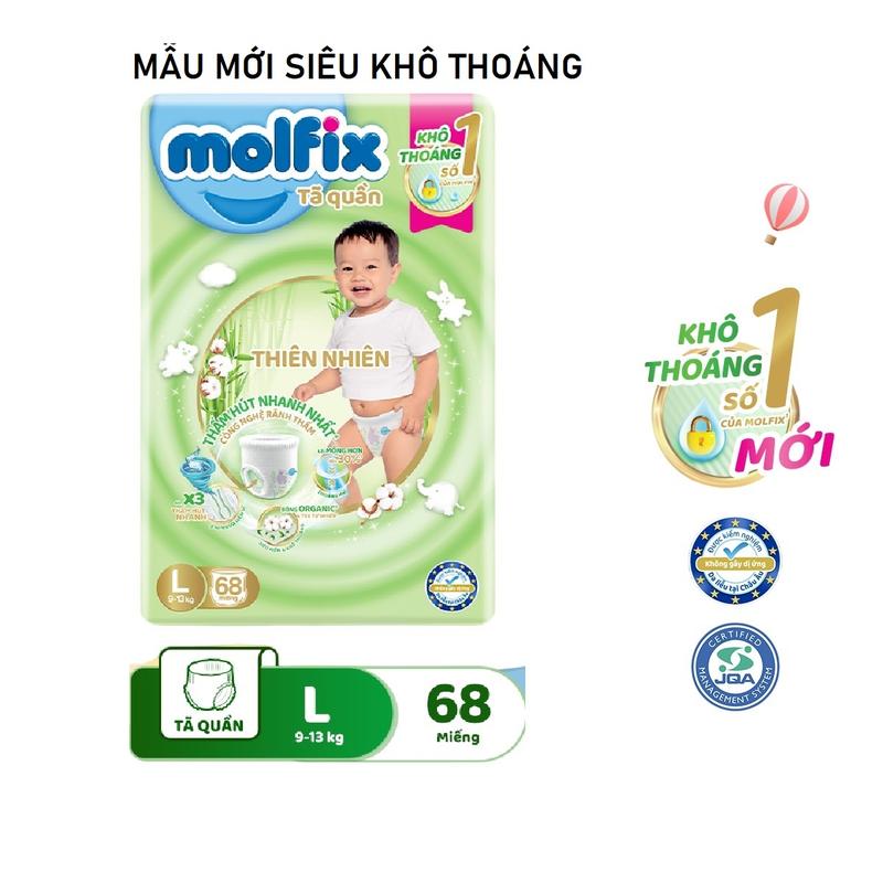  Tã Bỉm quần Molfix bịch đại nhiều miếng size M L XL XXL Cho Bé 