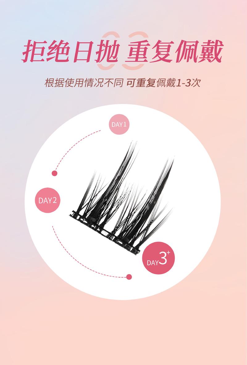 Product Introduction of Glue-free self-adhesive false eyelashes Makeup Eyelash Extensions  natural simulation enlarged eyes  Cosmetic 6