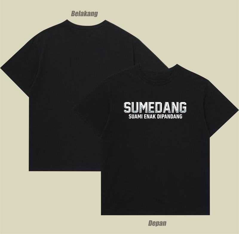 Kaos kota Sumedang T-shirt  Plesetan Kota Sumedang bahan katun combed adem lembut nyaman dipakai Hitam 2