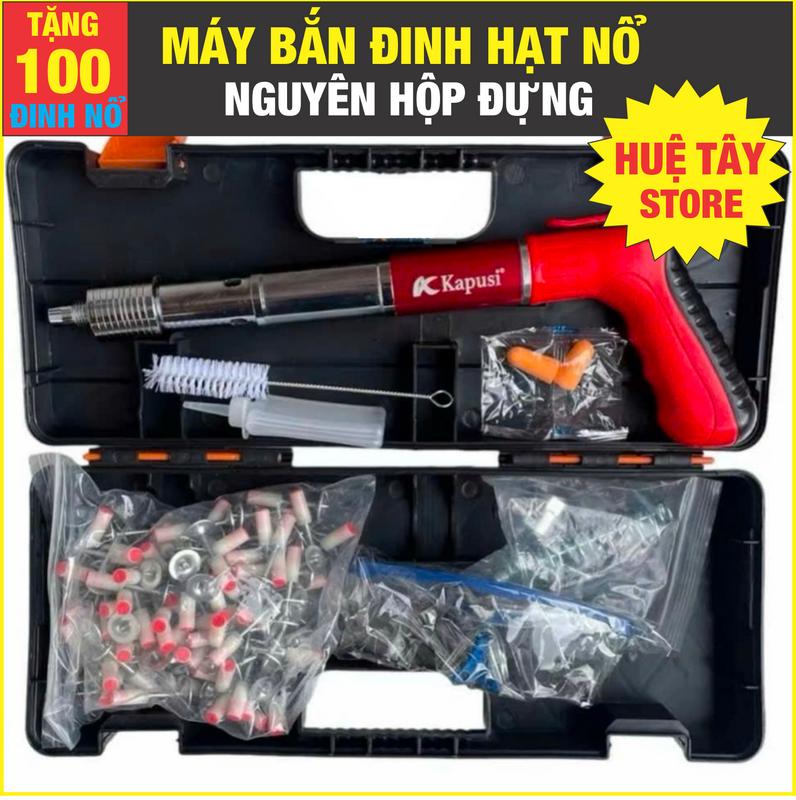 Máy bắn đinh hạt nổ tặng 100 đinh nổ mẫu mới 2025 Bắn đinh bê tông S4- A1