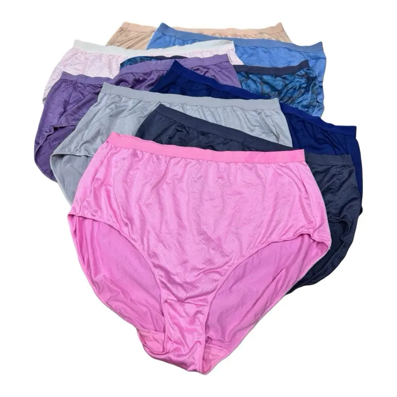 Quần lót cotton cạp cao xuất dư sịn 60-130kg mặc đẹp chất sịn Kem Nhung Nữ Women Tim 1