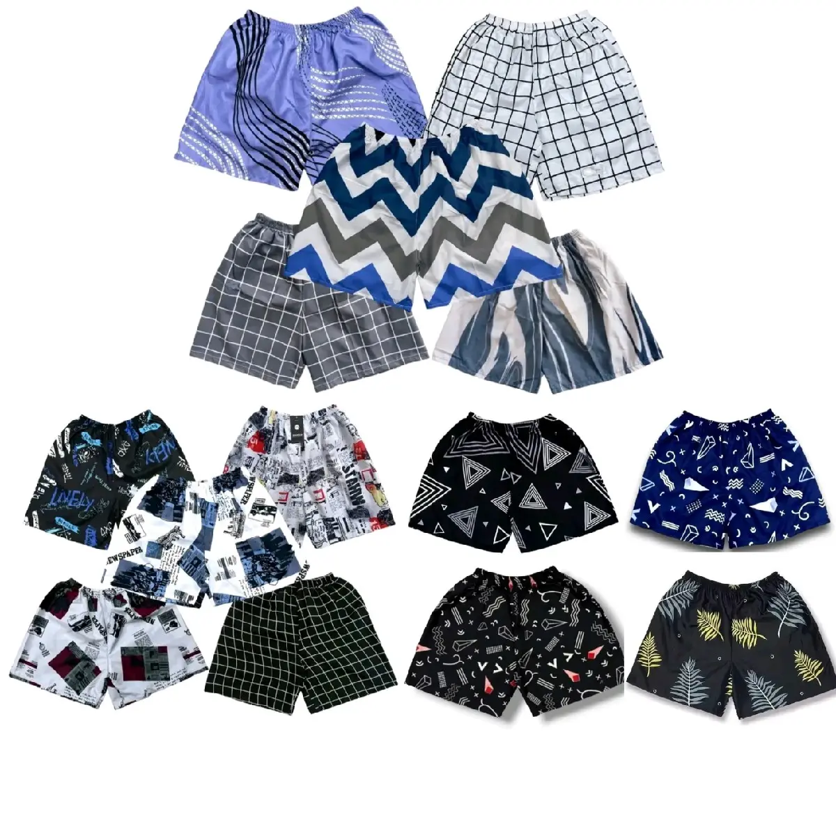 PAKET BOXER ISI 4 PCS Celana Pendek Pria Dewasa dan Wanita Motif Pantai | Celana Anak Terbaru Pine Official