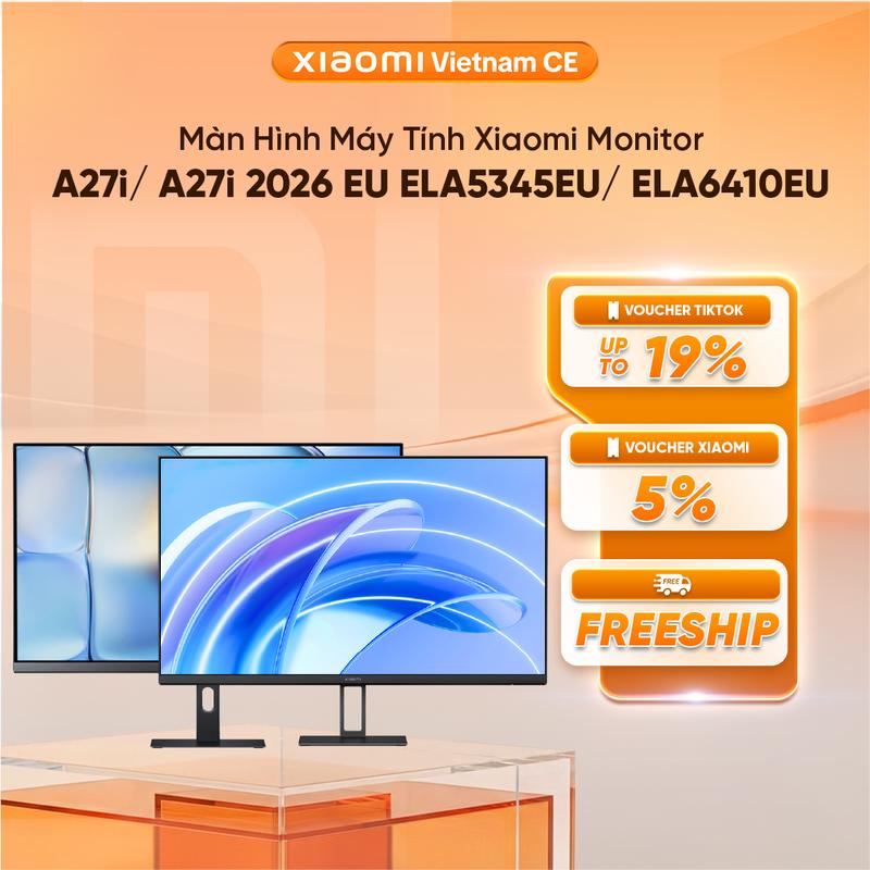 Màn hình máy tính Xiaomi Monitor A27i EU ELA5345EU - Độ phân giải 1080p - Tốc độ làm mới 100Hz