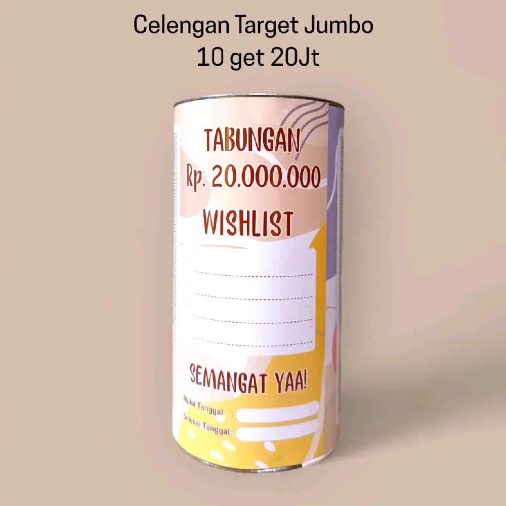 Celengan target JUMBO buka tutup permanen viral