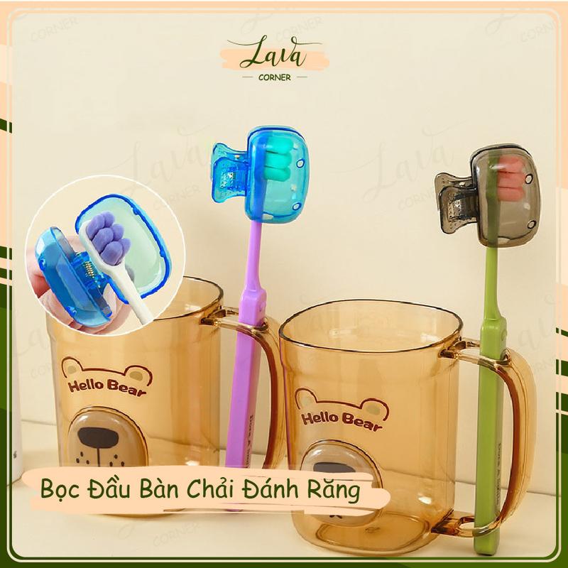 Combo 5 Nút Bịt Đầu Bàn Chải Bền Đẹp Gọn Nhẹ Hộp Trùm Đầu Bàn Chải Ngăn Bụi Giữ…