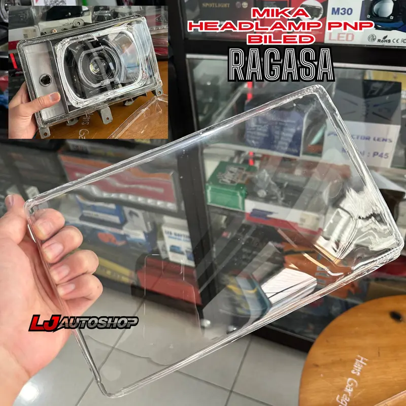 mika headlamp mitsubishi ragasa tepak pnp biled bahan akrilik anti kuning 0
