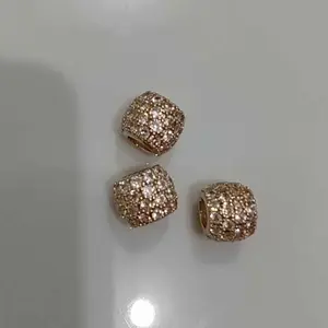 Liontin titanium bola gold dan silver  elegant dan look mewah anti karat dan anti luntur perhiasan wanita