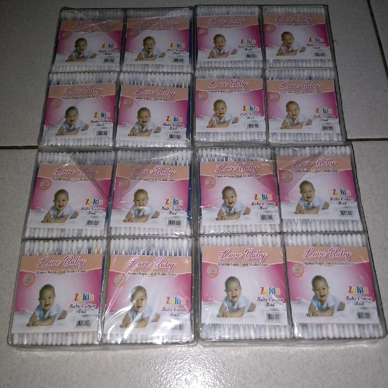 12 pack Cotton buds Love baby Korek kuping Termurah 3