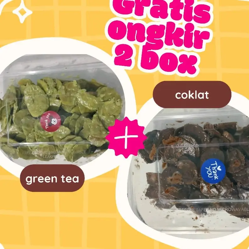 KERIPIK & CEMILAN ISI PAKET HEMAT GRATIS ONGKIR keripik pisang coklat lumer 2 BOX Kripik