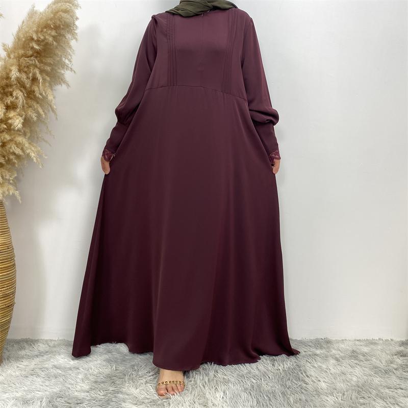 Product Introduction of 6693#  2 Piece Set Set Khimar (Jubah Free Khimar) New Fashion Prayer Muslims Women Lace Party Gift Dress And Khimar 20