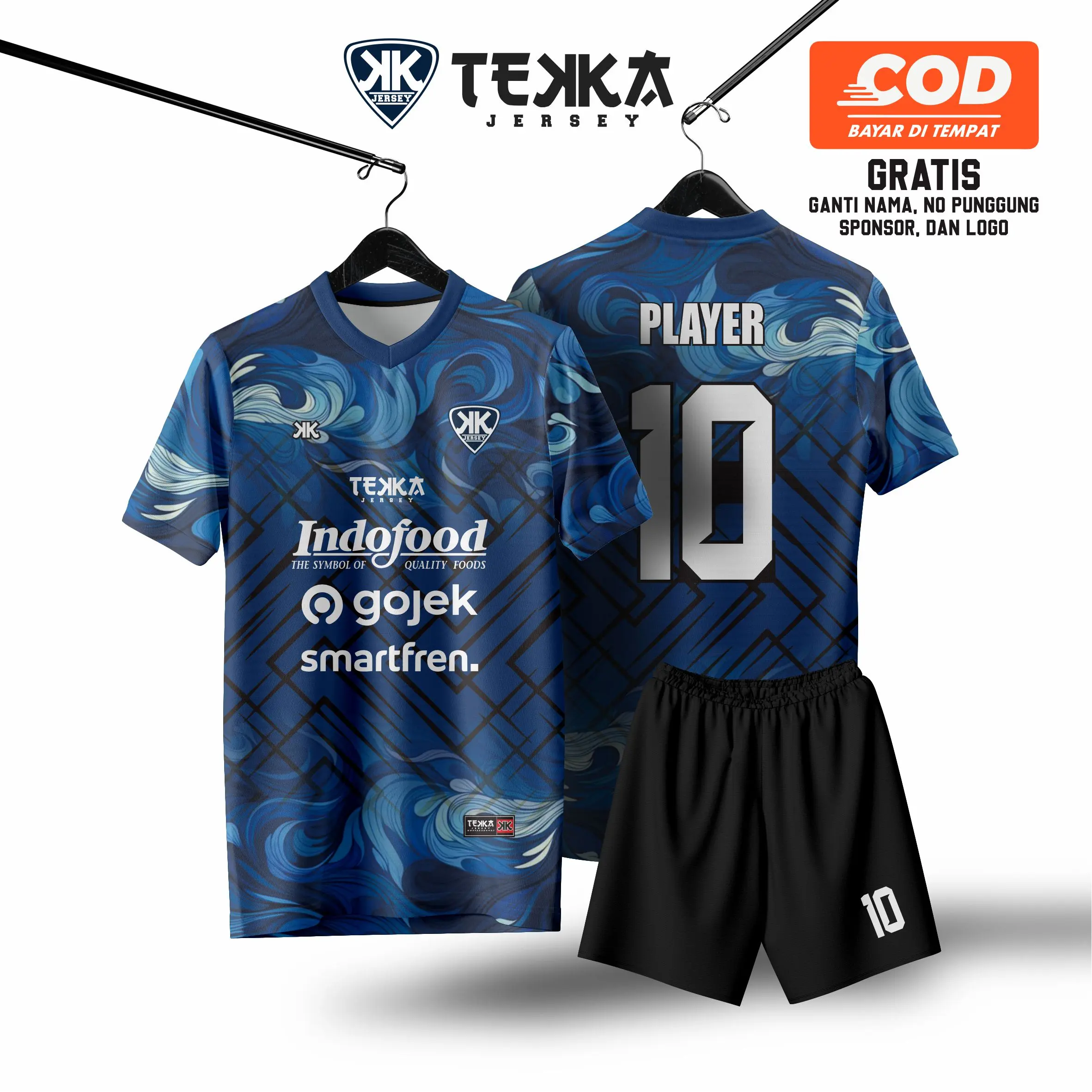 Jersey Printing Keren untuk Olahraga Pria Wanita - Sport jersey  keren regular xxl Jersey Futsal baju bola baju  voli baju  voli jersey futsal jersi  futsal fyp ootd top club vintage bajubola tahan air cuci kering oversize badminton Pakaian sekelas